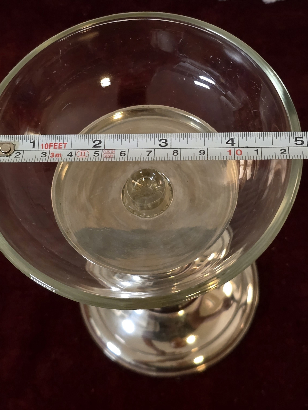 Vtg Silver Chalice Candle Holder 2-in-1 Convertible Hurricane Taper Pedestal 8" - Picture 7 of 8